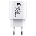 Chargeur Secteur USB-C Prio Fast Charge - 20W - Blanc