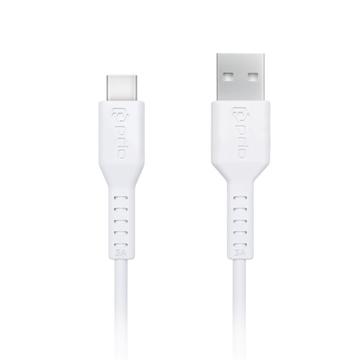 Câble USB-A / USB-C haut débit Prio - 3A, 1.2m - Blanc