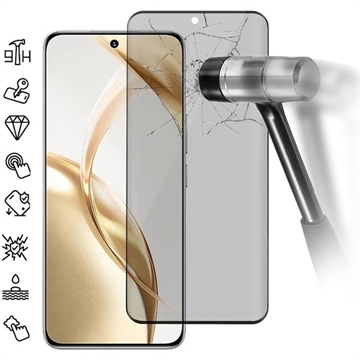 Protecteur d\'Écran Honor 200 en Verre Trempé Privacy Full Cover - Bord Noir