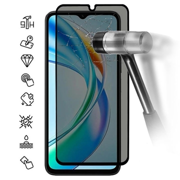 Protecteur d\'Écran Honor X5b/X5b Plus en Verre Trempé Privacy Full Cover - Bord Noir