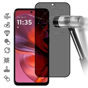 Protecteur d'Écran Motorola Moto G05 en Verre Trempé Privacy Full Cover - Bord Noir