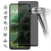 Protecteur d'Écran Motorola Moto G35 en Verre Trempé Privacy Full Cover - Bord Noir