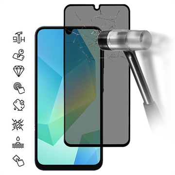 Protecteur d\'Écran Samsung Galaxy A17/A26 en Verre Trempé Privacy Full Cover - Bord Noir