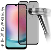 Protecteur d'Écran Samsung Galaxy A25 en Verre Trempé Privacy Full Cover - Bord Noir