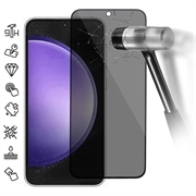 Protecteur d'Écran Samsung Galaxy S24 FE en Verre Trempé Privacy Full Cover - Bord Noir