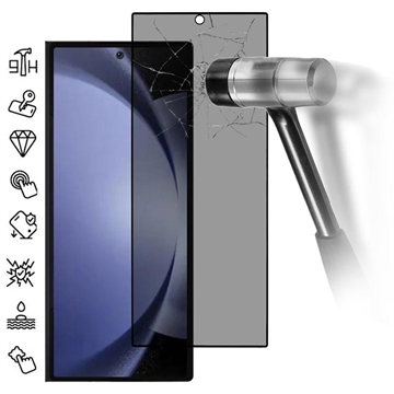 Protecteur d\'Écran Samsung Galaxy Z Fold6 en Verre Trempé Privacy Full Cover - Bord Noir