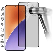 Protecteur d'Écran Xiaomi 15 en Verre Trempé Privacy Full Cover - Bord Noir