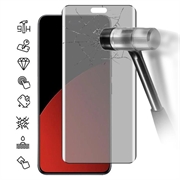 Protecteur d'Écran Xiaomi Civi 4 Pro/14 Civi en Verre Trempé Privacy Full Cover - Bord Noir
