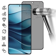 Protecteur d'Écran Xiaomi Redmi Note 14 en Verre Trempé Privacy Full Cover - Bord Noir