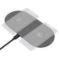 ProXtend Fabric Covered Dual Wireless Charger 10W - Gris