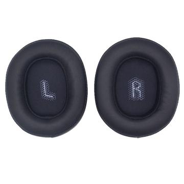 Oreillettes en cuir protéiné pour le casque JBL E55BT - Noir