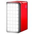 Chargeur Solaire Psooo 100000mAh - 4xUSB - Rouge