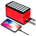 Chargeur Solaire Psooo 100000mAh - 4xUSB - Rouge