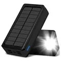 Chargeur Solaire Psooo PS-400 - 4xUSB-A, 30000mAh - Noir