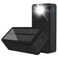 Chargeur Solaire Psooo PS-400 - 4xUSB-A, 50000mAh - Noir