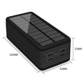 Chargeur Solaire Psooo PS-400 - 4xUSB-A, 50000mAh - Noir