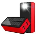 Chargeur Solaire Psooo PS-400 - 4xUSB-A, 50000mAh - Rouge