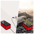 Chargeur Solaire Psooo PS-400 - 4xUSB-A, 50000mAh - Rouge