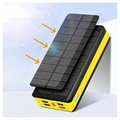 Chargeur Sans Fil Solaire Psooo PS-406 - 20000mAh - Jaune