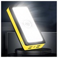 Chargeur Sans Fil Solaire Psooo PS-406 - 20000mAh - Jaune