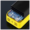 Chargeur Sans Fil Solaire Psooo PS-406 - 40000mAh - Jaune