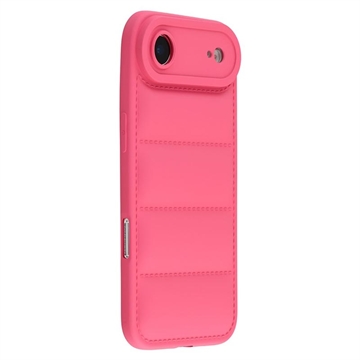 Coque Doudoune iPhone Air en TPU Antichoc - Rose vif