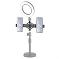 Support pour Smartphone Double Diffusion en Direct Puluz PU394 - Noir