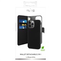 Étui Portefeuille iPhone 13 Pro Magnétique Puro 2-en-1 - Noir