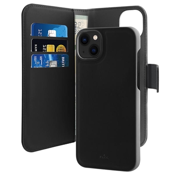 Étui Portefeuille iPhone 11 Magnétique Puro 2-en-1 - Noir