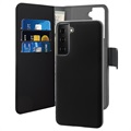 Étui Portefeuille Samsung Galaxy S21 FE 5G Magnétique Puro 2-en-1 - Noir