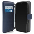Étui Portefeuille Universel Rotatif Puro 360 pour Smartphone - XXL (Emballage ouvert - Excellent) - Bleu