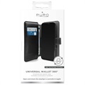 Étui Portefeuille Universel Puro Rotatif 360 pour Smartphone - XL - Noir