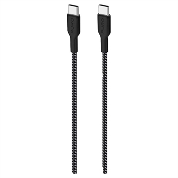 Câble USB-C / USB-C ultra-résistant Puro Fabric - 1,2 m, 30 W