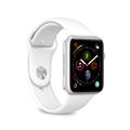 Bracelet en Silicone Puro Icon Apple Watch Séries Ultra 2/Ultra/10/9/8/SE (2022)/7/SE/6/5/4/3/2/1 - 49mm/46mm/45mm/44mm/42mm - Blanc