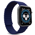Bracelet Apple Watch Series 7/SE/6/5/4/3/2/1 Puro Icon Link - 45mm/44mm/42mm - Bleu