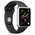 Bracelet en Silicone Puro Icon Apple Watch Séries 7/SE/6/5/4/3/2/1 - 45mm/44mm/42mm - Noir