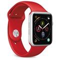 Bracelet en Silicone Puro Icon Apple Watch Séries 7/SE/6/5/4/3/2/1 - 45mm/44mm/42mm - Rouge
