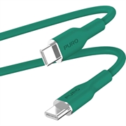 Puro Icon Soft USB-C / Câble USB-C - 1.5m - Vert foncé