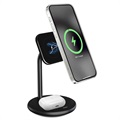 Station de Charge Rapide Sans Fil Magnétique 2-en-1 Puro Mag - 15W