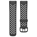 Bracelet Fitbit Charge 5 en Silicone Puro Sport Plus - Noir