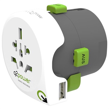 Adaptateur de Voyage USB Universel Q2Power QDAPTER - 10A