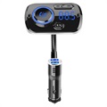 Chargeur Voiture QC3.0 / Transmetteur FM Bluetooth avec RGB BC49AQ - Noir