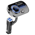 Chargeur Voiture QC3.0 / Transmetteur FM Bluetooth avec RGB BC49AQ - Noir