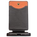 Etui en Cuir iPhone 12 Pro Max Qialino Business Style - Noir