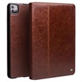 Étui à Rabat iPad Pro 12.9 (2020) en Cuir Qialino Classic - Marron