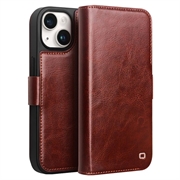 Etui Portefeuille iPhone 15 en Cuir Qialino Classic