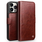 Etui Portefeuille iPhone 15 Pro Max en Cuir Qialino Classic