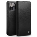 Étui Portefeuille Xiaomi Mi 11 en Cuir Qialino Classic - Noir
