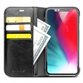 Etui Portefeuille iPhone XR en Cuir Qialino Classic - Noir