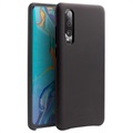 Coque Huawei P30 en Cuir Qialino Premium - Noir